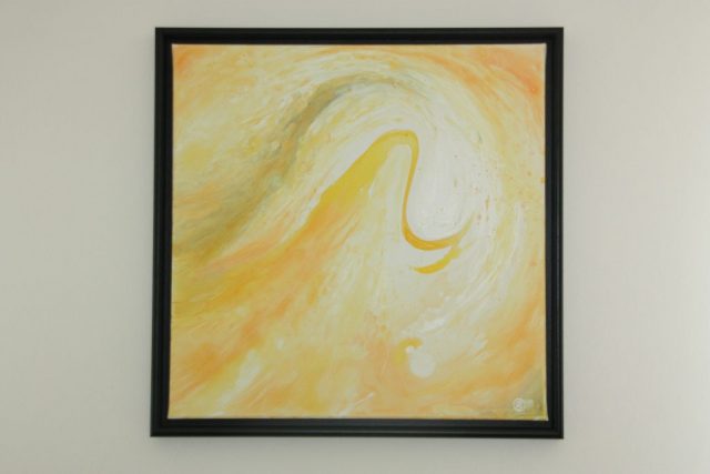 Licht, 60 x 60 cm, Acryl auf Leinwand