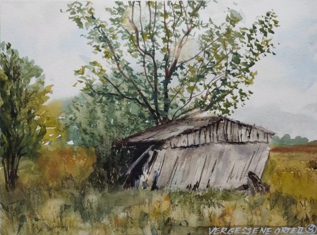 Vergessene Orte II, 32 x 24 cm, Aquarell auf Papier